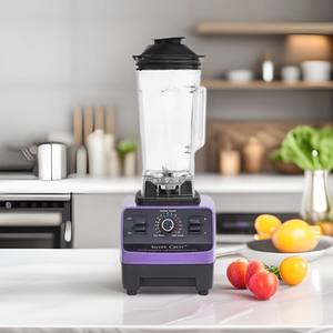 Prix d'usine, vente en gros, mixeur de table en verre de 600 W, 1,75 L, robuste, style manuel, smoothie, jus de fruits, chauffage, 5+ vitesses, pour la maison - Product Image 2