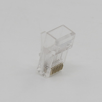 Connecteur de câble réseau Ethernet RJ45 blindé modulaire CAT5/CAT6 avec contacts en bronze phosphoreux, durabilité de 750 cycles/minute