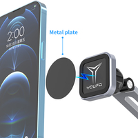 Tapis de souris de bureau en alliage d'aluminium flexible anti-corrosion magnétique personnalisé 2-en-1 avec support de téléphone portable réglable en hauteur et portable