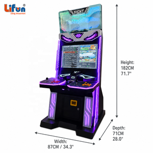 LIFUN Machine de jeu d'arcade Street Fighter pour 2 joueurs, jeu de combat rétro à monnayeur pour centre de jeux - Product Image 4