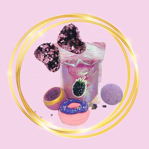 Bomba de baño en polvo con purpurina, 100% natural, sorpresa, para vacaciones, SPA y hogar - Product Image 1