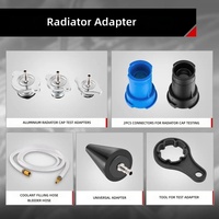 Kit de testeur de pression de radiateur universel 14/28 pièces, type vide, pour système de refroidissement, détecteur de fuite de réservoir d'eau, outil de diagnostic