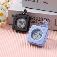 Minuteur d'étude portable couleur bonbon, montre numérique électronique de poche avec porte-clés pour étudiant, cadeau promotionnel idéal