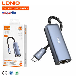Adaptador Ethernet Gigabit LDNIO RJ-01C, USB C a RJ45, para Juegos en Línea y Oficina, Puerto Metálico Anticorrosión, Plug and Play, Portátil - Product Image 1