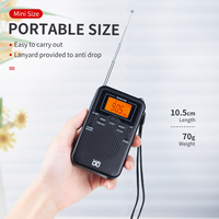 Radio Internet AM/FM Dual Band Mini Portabel Baru dengan Layar LCD, Jam Alarm, Speaker Terintegrasi, Bertenaga Baterai, Garansi 1 Tahun