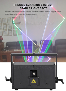 Luz láser 3 en 1 RGB a todo color de 10W para discotecas, discotecas, DJ, bodas, conciertos, bar, uso - Product Image 4