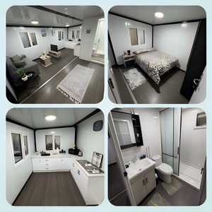 Maison conteneur préfabriquée mobile moderne extensible économique de 40 pieds ou 20 pieds, 2, 3, <span class=keywords><strong>4</strong></span> ou 5 chambres, en acier léger, portable - Product Image 4