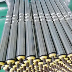 Belt Conveyor Roller DP2240 Double Grooved Conveyor Roller / O Belt Drive Conveyor Roller For Roller Conveyor