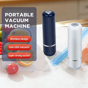 Macchina per Sottovuoto Elettrica Domestica Senza Fili, Pompa per Alimenti Ricaricabile con Aspirazione Potente e Funzione One-Key in ABS - Product Image 1