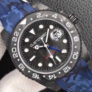 Luxury <strong>GMT</strong> Carbon Fibre <strong>Diving</strong> Men <strong>Watch</strong> Automatic Super Luminous Sports Wrist <strong>Watch</strong> - Product Image 2
