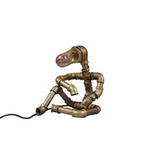 Lampe de table vintage américaine rétro industrielle vent fer tuyau robot lampe de bureau étude décoration steampunk créatif lampe tuyau d'eau lampe