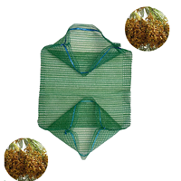 100% HDPE Raschel gebreide ademende mesh zak 1mm mesh 90x100cm 100x110cm voedselveilig gesneden voor groene dadelpalm fruitkwekerij