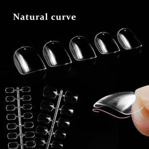 Short Oval Square Full Cover <b>Nail</b> Tips Custom Design Salon Manicure Women Press on <b>Nail</b> <b>Extension</b> Artificial Fingernails Tool - Product Image 4