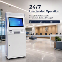 Kiosque en libre-service avec écran tactile interactif et imprimante A4, et prise en charge SDK pour les services d'information publique et de paiement