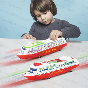 Brinquedo barato para 3 a 7 anos de idade crianças não-elétrico navio de cruzeiro puxar para trás rodas do veículo brinquedo menino escoteiro Presente