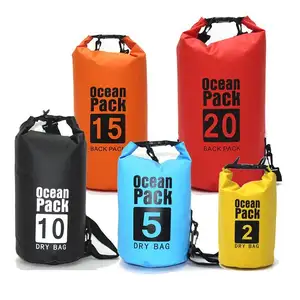 JIURAN Outdoor Travel Sport Hiking Ocean Waterproof Pvc Pack 10L Storage Floating Dry Bag Backpack Waterproof Dry Bag