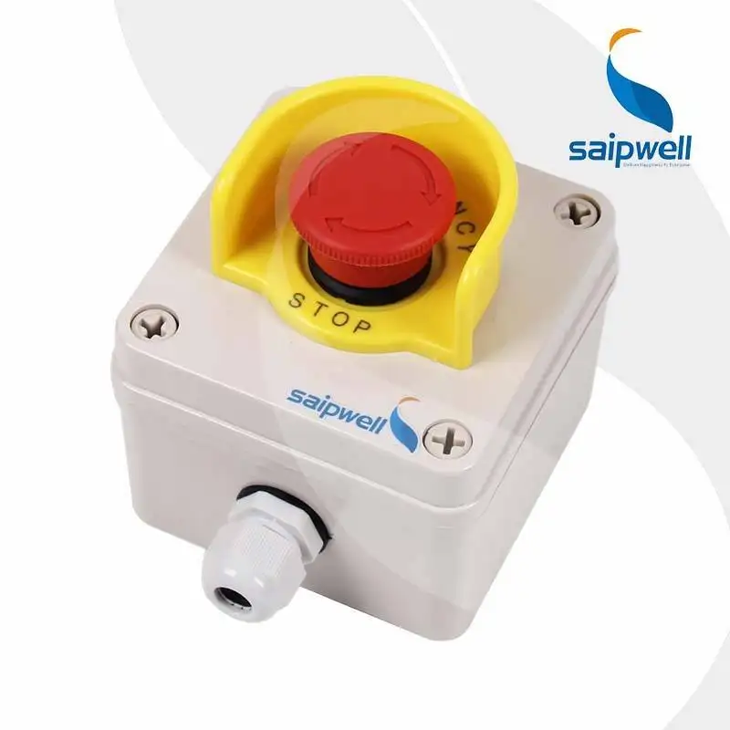 Saipwell Lift Elevator Safety STOP Not-Aus-Druckknopf schalter Box Wasserdichter 1NO 1NC-Schalter