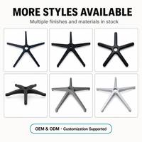 Base pivotante en nylon pour chaise de bureau, base 5 étoiles, pièces de rechange robustes pour pieds de chaise, vente en gros