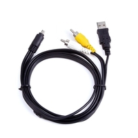 Câble USB 8 broches pour données SYNC +AV A/V TV pour appareil photo UC-E6