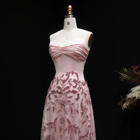 Robe de soirée élégante Lsz529, coupe trapèze, plissée, ornée de paillettes et de perles, pour les fêtes d'anniversaire, les bals de promo, pour femmes, Jancember