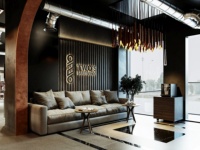 Perlengkapan Toko Pangkas Rambut Kustom Modern, Perabot Salon Rambut Pria, Stasiun Penataan Rambut, Cermin Dinding, Desain Interior