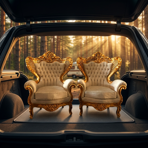 Ensemble de canapés et fauteuils sectionnels convertibles en bois de teck massif, style traditionnel, avec 2 élégants fauteuils rembourrés pour salon d'appartement - Product Image 4