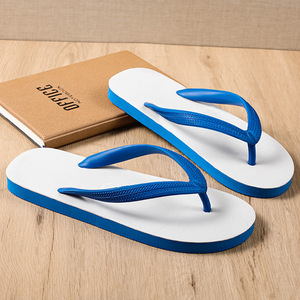 Red <b>White</b> Color Block <b>Flip</b> <b>Flops</b> Anti Slip Injection Sole Adult Beach Home Outdoor Wear - Product Image 3