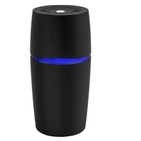 Mini humidificateur de voiture USB, diffuseur d'arômes, désodorisant d'air ultrasonique portable pour voiture avec lumière LED bleue, diffuseur pour l'intérieur du véhicule