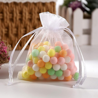 100 sacs en organza multicolores, sacs cadeaux en maille avec cordon de serrage pour la Saint-Valentin, les mariages, les baby showers, les boîtes de cadeaux pour les fêtes