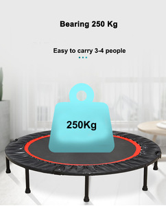 Trampolines infantiles plegables de acero para interiores y exteriores para adultos para ejercicio aeróbico y sin protección - Product Image 5