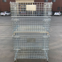 Cage de stockage pliable en acier galvanisé, best-seller, pour le tri des marchandises dans les supermarchés et les centres de distribution