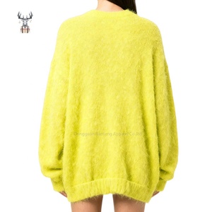 Nanteng Custom di alta qualità misto per tenere in caldo maglione di Mohair lungo modello Hip Hop per cuccioli di <span class=keywords><strong>maglieria</strong></span> da <span class=keywords><strong>donna</strong></span> - Product Image 2