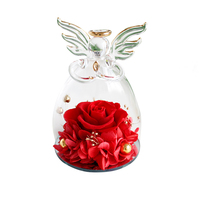 Lovebay Hot Sale Kerst Valentijnsdag Moederdag Cadeau Eeuwige Betoverende Eeuwigheidsbloem Handgemaakte Ge conserveerde Roos in Glas