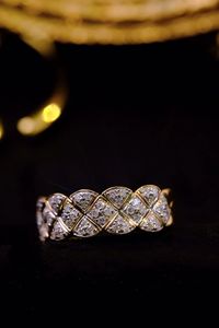 Xinfly <b>Ice</b> Fine Jewelry Natural Diamond Band <b>Rings</b> 18K Gold Luxury Exquisite Engagement Wedding <b>Rings</b> - Product Image 4