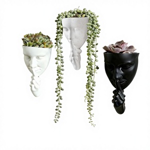 Adornos Decorativos <span class=keywords><strong>de</strong></span> <span class=keywords><strong>Pared</strong></span> con Forma <span class=keywords><strong>de</strong></span> Cara, Color Sólido, Silenciosos, <span class=keywords><strong>para</strong></span> el Hogar, Sala <span class=keywords><strong>de</strong></span> Estar, Estudio, Planta Verde <span class=keywords><strong>de</strong></span> Interior - Product Image 1