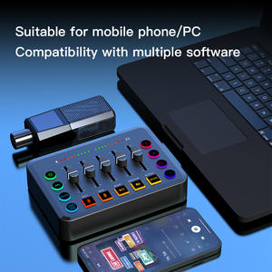 Carte son externe F9 pour enregistrement vocal, compatible avec microphones dynamiques et à condensateur, communication sans fil, batterie intégrée, pour le direct - Product Image 4