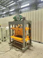 Machine manuelle de fabrication de briques en ciment QTJ4-40 avec PLC et moteur, ligne de production de béton cellulaire autoclavé 380V, garantie 1 an