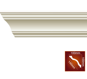 Moule en polyuréthane imperméable et résistant au feu, 2.4M, style européen, moulure uni, promotion - Product Image 2