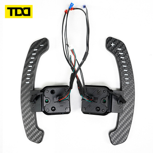 แป้นเปลี่ยนเกียร์คาร์บอนไฟเบอร์แม่เหล็ก TDD LED สำหรับ Audi B8 A6 A7 S6 S7 RS6 RS7 - Product Image 1