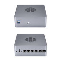 Dispositivo de Red de Enrutamiento Suave con Firewall LAN Serie Q600G6, NUC Dual DDR4 32GB Máx., SSD NVMe, Computadora de Escritorio con Carcasa de Aluminio y Ventilador