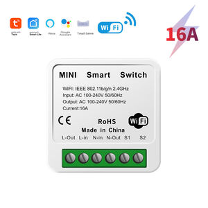 Interrupteur intelligent mini Zigbee/Wi-Fi 16A, système de maison intelligente, <span class=keywords><strong>relais</strong></span> de contrôle bidirectionnel avec minuterie et protection IP26 - Product Image 2