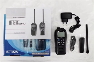 IC-M25 VHF <span class=keywords><strong>Radio</strong></span> Portátil Marina Bidireccional de Mano, Walkie Talkie de 5W, Intercomunicador de Emergencia con Micrófono Largo, <span class=keywords><strong>Radio</strong></span> Inalámbrica DMR - Product Image 5