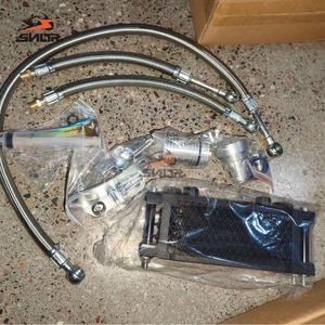 Radiatore <span class=keywords><strong>Olio</strong></span> Moto SNOR con Protezione a Rete Larga Adatto per Off-road CB CG per Radiatore T1 e Qianlong - Product Image 5