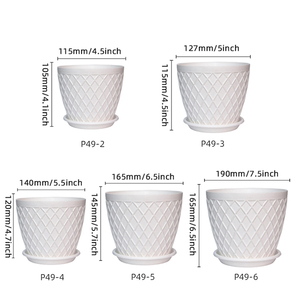 10 PCS European Style Modern <strong>Table</strong> Indoor Outdoor Color Mixed <strong>Plastic</strong> Flower <strong>Pots</strong> Set - Product Image 3