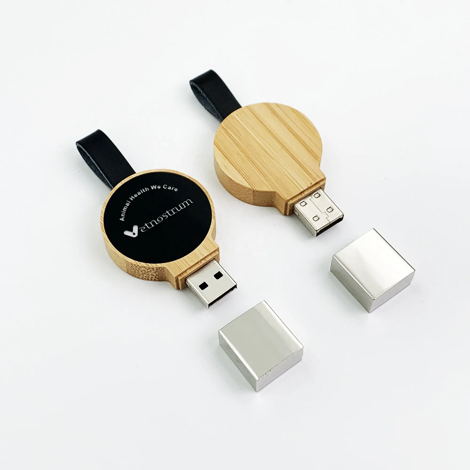 AiAude LED engrave logo Customized OEM Logo promotion gift 8gb 16gb 32gb 64gb 128gb wooden usb flash drive with box Thumb drive