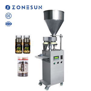 ZONESUN ZS-FM30C 단일 헤드 반자동 정량 컵 계량 과립 충전 기계 - Product Image 1