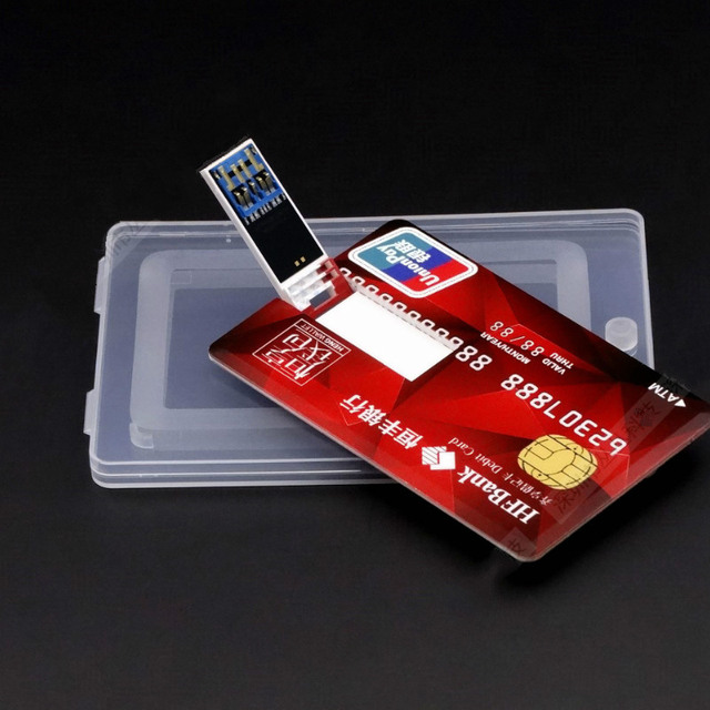 Wholesale 8GB USB 2.0 Memory Pendrive Slim Business Custom Logo Promotional Creative Card Similar to Credit Card