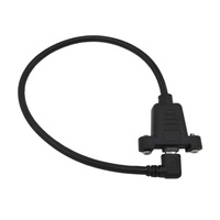 0,3 m Micro B Typ C Mini USB 5Pin Buchse zu Stecker 90 Grad Winkel Micro USB-C Extension Panel Mount Kabel