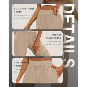 Pantalones Deportivos Ultra Suaves para Mujer, Pantalones de Yoga Atléticos con Bolsillos, Ligeros y Cómodos para Hacer Ejercicio o Estar en Casa - Product Image 5