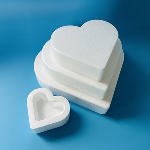 Bọt Bánh Hình Trái Tim Mô Hình <span class=keywords><strong>Polystyrene</strong></span> Phôi Búp Bê Bánh Mô Hình Trang Trí Cho Bánh Trang Trí Đám Cưới Hiển Thị - Product Image 4